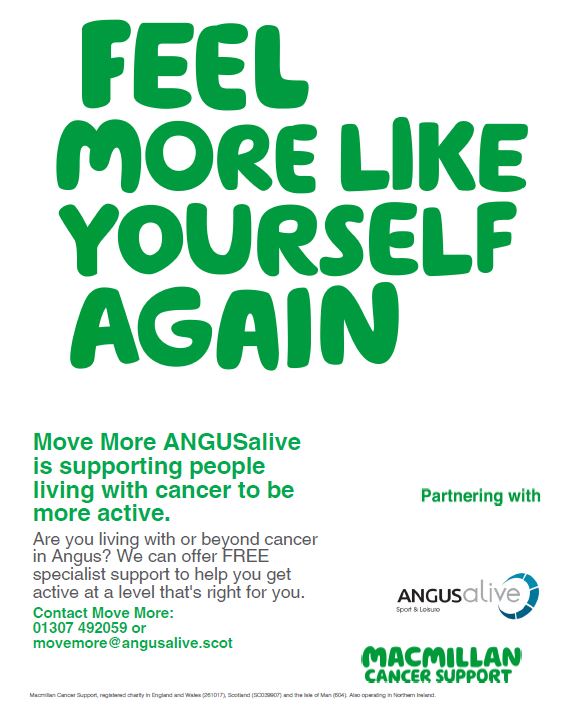 Move More ANGUSalive is supporting people living with cancer to be more active